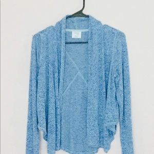 Blue cardigan